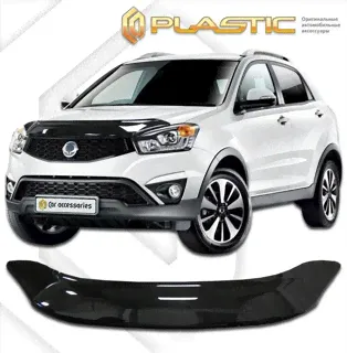 Дефлектор капота SsangYong Actyon 2013-черный