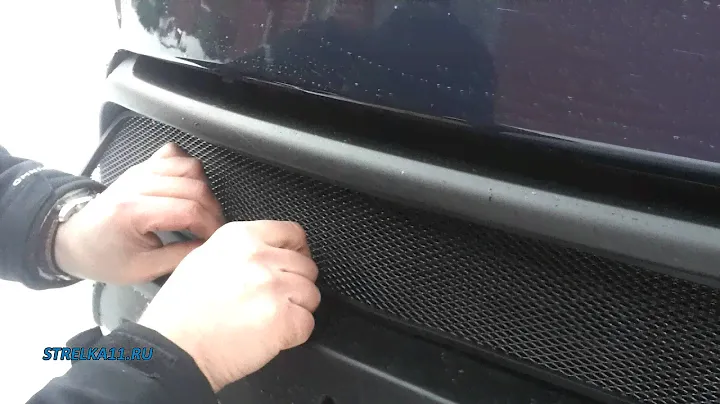 Защита радиатора SsangYong Actyon с 2013г.в. (Черная) - strelka11.ru