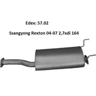 Глушитель SsangYong Rexton 2 2.7 XDi - 57.02