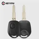 KEYYOU 10 шт. 2 кнопки дистанционный ключ корпус для SSANGYONG ACTYON KYRON REXTON необрезанное лезвие для замены (art.: 7a4e2ad7a)