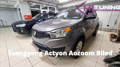 Замена линз Ssangyong Actyon на светодиодные Aozoom