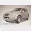 Защита переднего бампера d57+d57 двойная SsangYong Kyron (Slitkoff) SYK009-3