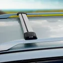 Багажник Ficopro (серебристый) на рейлинги для SsangYong New Actyon 2010 - 2018