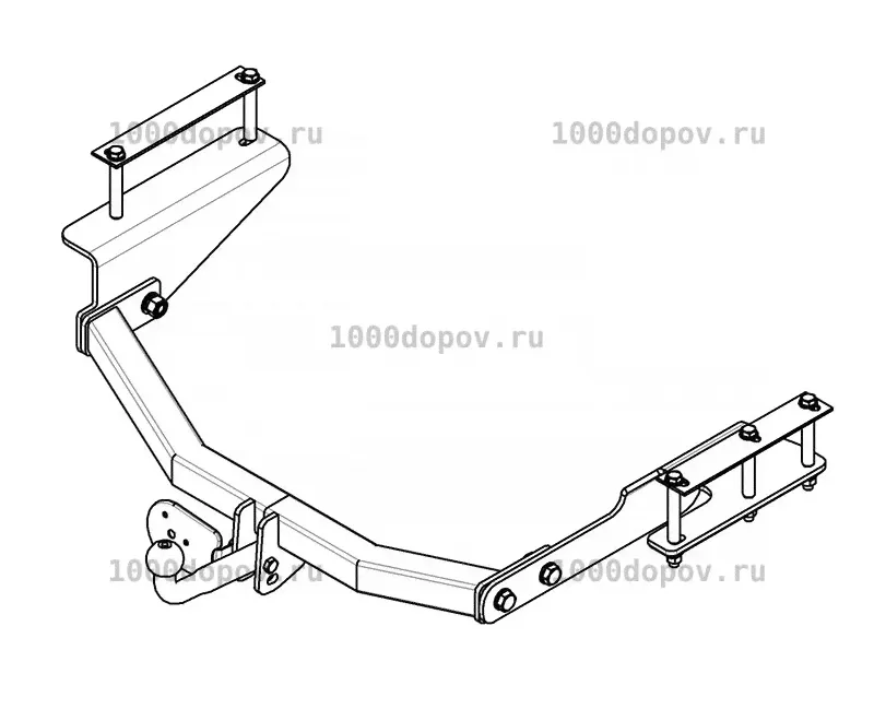Фаркоп Avtos SY 008 SsangYong Actyon Sports 2007-2011 / 2012-н.в.