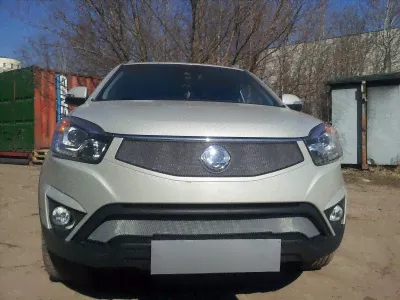 SsangYong Actyon (14–) Защита радиатора, хром, низ