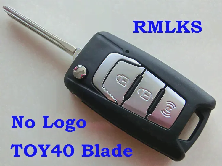Запасная деталь RMLKS для SsangYong Korando New Actyon C200, 3-кнопочный Складной Корпус ключа с необработанным лезвием (art.: 7a6b4f638)-0