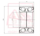 SSANGYONG 41423-21200. Подшипник задней ступицы