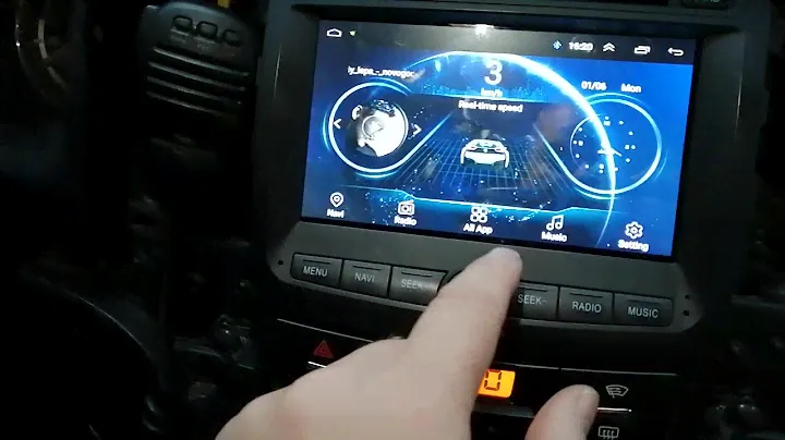 Установка магнитолы Podofo в штатную рамку SsangYong Actyon New