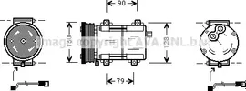 Радиатор кондиционера (конденсатор) AVA для SsangYong Rexton I 2002-2002. Артикул DW5076