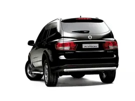 Защита переднего бампера одинарная d63мм SsangYong Kyron (нерж) 2013