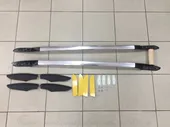 Рейлинги на крышу серебро продольные со съемными законцовками (Tamsan) для SsangYong Korando 2010-
