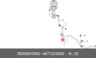 4471234000, Втулка стабилизатора переднего \SsangYong New Action G20/D20 10