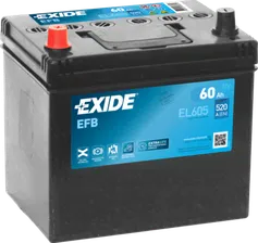 Аккумулятор Exide EFB для SsangYong Kyron I 2010-2015. Артикул EL605