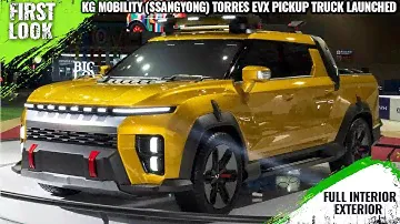 KG Mobility (SsangYong) Torres EVX Pickup Truck Launched @ 2023 Seoul Motor Show - First Look