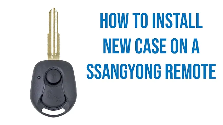 Как установить новый чехол для корпуса дистанционного ключа Ssangyong с 2 кнопками Actyon/Kyron/Rexton