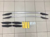 Рейлинги на крышу серебро продольные со съемными законцовками (Tamsan) для SsangYong Korando 2010-